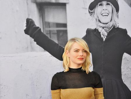 Emma Stone at the AFI Life Achievement Award Gala Tribute To Diane Keaton held at the Dolby Theatre in Hollywood, USA on June 8, 2017.のeditorial素材
