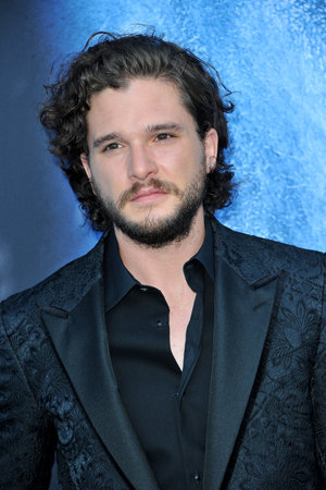Kit Harington at the HBO's 'Game Of Thrones' Season 7 premiere held at the Walt Disney Concert Hall in Los Angeles, USA on July 12, 2017.のeditorial素材
