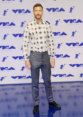 Calvin Harris at the 2017 MTV Video Music Awards held at the Forum in Inglewood, USA on August 27, 2017.のeditorial素材
