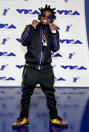 Kodak Black at the 2017 MTV Video Music Awards held at the Forum in Inglewood, USA on August 27, 2017.のeditorial素材