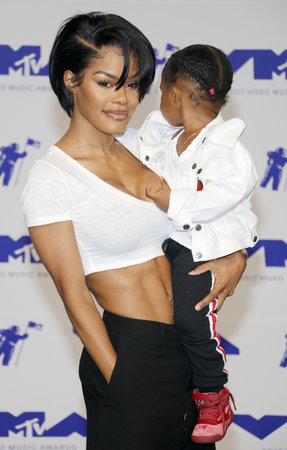 Teyana Taylor at the 2017 MTV Video Music Awards held at the Forum in Inglewood, USA on August 27, 2017.のeditorial素材