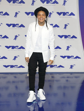 Young M.A at the 2017 MTV Video Music Awards held at the Forum in Inglewood, USA on August 27, 2017.のeditorial素材