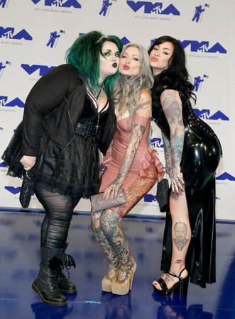 Ink Master Angels at the 2017 MTV Video Music Awards held at the Forum in Inglewood, USA on August 27, 2017.のeditorial素材