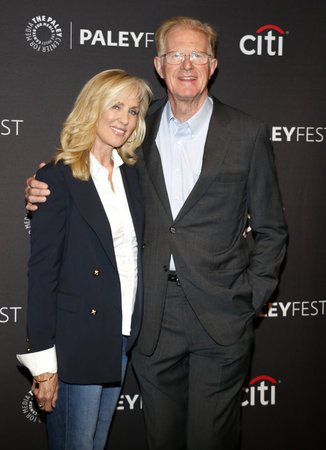 Ed Begley Jr. and Rachelle Carson at the 11th Annual PaleyFest Fall TV Previews - Hulu's 'Future Man' held at the Paley Center for Media in Beverly Hills, USA on September 8, 2017.のeditorial素材
