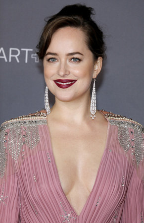 Dakota Johnson at the 2017 LACMA Art + Film Gala held at the LACMA in Los Angeles, USA on November 4, 2017.のeditorial素材