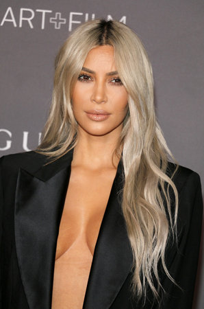 Kim Kardashian at the 2017 LACMA Art + Film Gala held at the LACMA in Los Angeles, USA on November 4, 2017.のeditorial素材