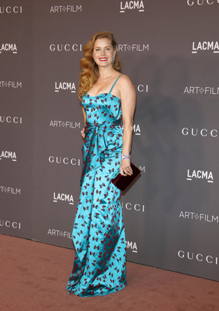 Amy Adams at the 2017 LACMA Art + Film Gala held at the LACMA in Los Angeles, USA on November 4, 2017.のeditorial素材
