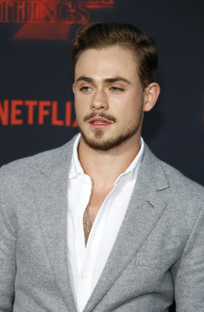 Dacre Montgomery at the Netflix's season 2 premiere of 'Stranger Things' held at the Regency Village Theatre in Westwood, USA on October 26, 2017.のeditorial素材