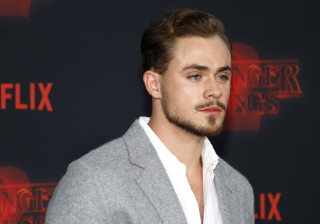 Dacre Montgomery at the Netflix's season 2 premiere of 'Stranger Things' held at the Regency Village Theatre in Westwood, USA on October 26, 2017.のeditorial素材