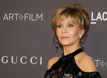 Jane Fonda at the 2017 LACMA Art + Film Gala held at the LACMA in Los Angeles, USA on November 4, 2017.のeditorial素材