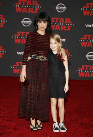 Constance Zimmer at the World premiere of 'Star Wars: The Last Jedi' held at the Shrine Auditorium in Los Angeles, USA on December 9, 2017.のeditorial素材