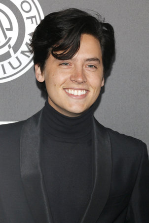 Cole Sprouse at the Art Of Elysium's 11th Annual Heaven Celebration held at the Barker Hangar in Santa Monica, USA on January 6, 2018.のeditorial素材