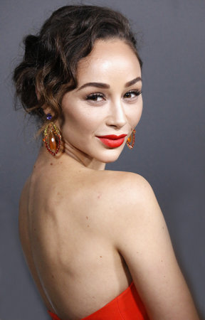 Cara Santana at the Art Of Elysium's 11th Annual Heaven Celebration held at the Barker Hangar in Santa Monica, USA on January 6, 2018.のeditorial素材