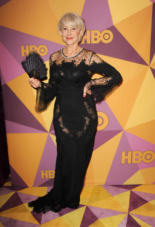 Helen Mirren at the HBO's 2018 Official Golden Globe Awards After Party held at the Circa 55 Restaurant in Beverly Hills, USA on January 7, 2018.のeditorial素材