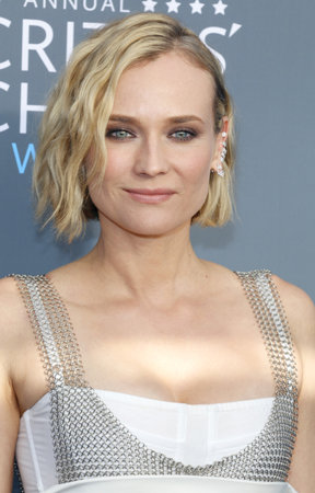 Diane Kruger at the 23rd Annual Critics' Choice Awards held at the Barker Hangar in Santa Monica, USA on January 11, 2018.のeditorial素材