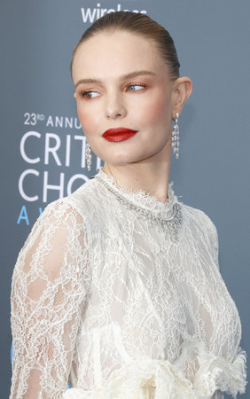 Kate Bosworth at the 23rd Annual Critics' Choice Awards held at the Barker Hangar in Santa Monica, USA on January 11, 2018.のeditorial素材