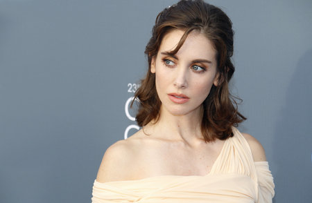 Alison Brie at the 23rd Annual Critics' Choice Awards held at the Barker Hangar in Santa Monica, USA on January 11, 2018.のeditorial素材