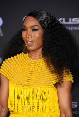 Angela Bassett at the World premiere of Marvel's 'Black Panther' held at the El Capitan Theatre in Hollywood, USA on January 29, 2018.のeditorial素材