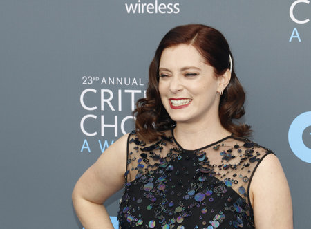 Rachel Bloom at the 23rd Annual Critics' Choice Awards held at the Barker Hangar in Santa Monica, USA on January 11, 2018.のeditorial素材
