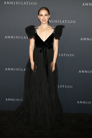 Natalie Portman at the Los Angeles premiere of 'Annihilation' held at the Regency Village Theater in Westwood, USA on February 13, 2018.のeditorial素材