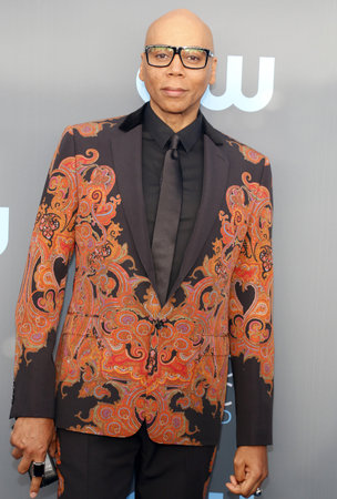 RuPaul at the 23rd Annual Critics' Choice Awards held at the Barker Hangar in Santa Monica, USA on January 11, 2018.のeditorial素材