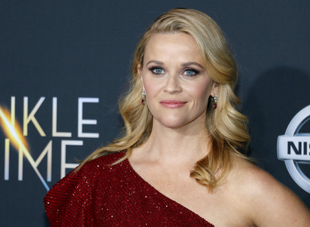Reese Witherspoon at the Los Angeles premiere of 'A Wrinkle In Time' held at the El Capitan Theater in Hollywood, USA on February 26, 2018.のeditorial素材