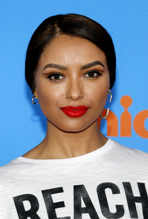 Kat Graham at the Nickelodeon's 2018 Kids' Choice Awards held at the Forum in Inglewood, USA on March 24, 2018.のeditorial素材