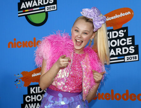 JoJo Siwa at the Nickelodeon's 2018 Kids' Choice Awards held at the Forum in Inglewood, USA on March 24, 2018.のeditorial素材