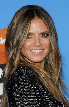Heidi Klum at the Nickelodeon's 2018 Kids' Choice Awards held at the Forum in Inglewood, USA on March 24, 2018.のeditorial素材