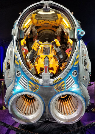 Space Pod from Guardians of the Galaxy. Costume exhibition at the premiere of Disney and Marvel's...