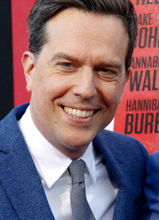 Ed Helms at the Los Angeles premiere of 'Tag' held at the Regency Village Theatre in Westwood, USA on June 7, 2018.のeditorial素材