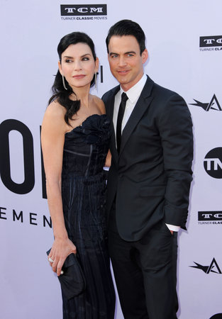 Keith Lieberthal and Julianna Margulies at the AFI's 46th Life Achievement Award Gala Tribute To George Clooney held at the Dolby Theatre in Hollywood, USA on June 7, 2018.のeditorial素材
