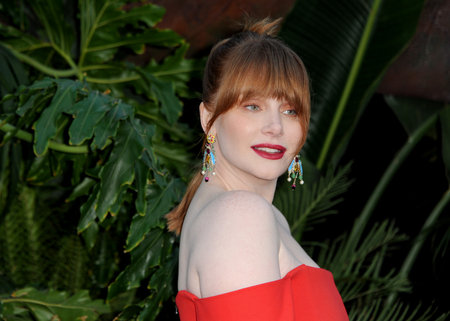 Bryce Dallas Howard at the Los Angeles premiere of 'Jurassic World: Fallen Kingdom' held at the Walt Disney Concert Hall in Los Angeles, USA on June 12, 2018.のeditorial素材