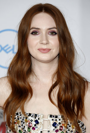 Karen Gillan at the Los Angeles premiere of 'Ant-Man And The Wasp' held at the El Capitan Theatre in Hollywood, USA on June 25, 2018.のeditorial素材