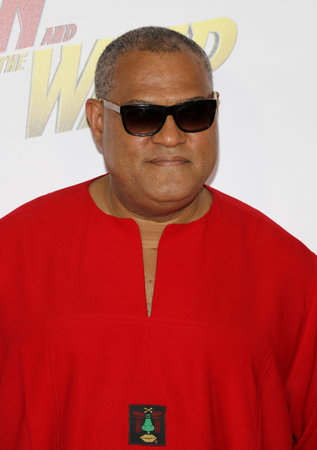 Laurence Fishburne at the Los Angeles premiere of 'Ant-Man And The Wasp' held at the El Capitan Theatre in Hollywood, USA on June 25, 2018.のeditorial素材