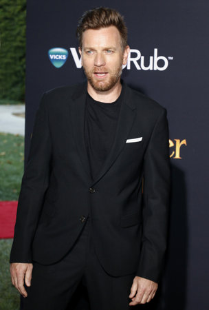 Ewan McGregor at the Los Angeles premiere of 'Christopher Robin' held at the Walt Disney Studios in Burbank, USA on July 30, 2018.のeditorial素材