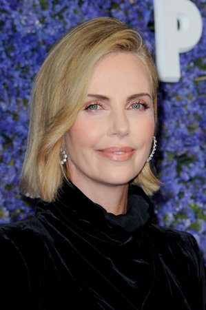 Charlize Theron at the Caruso's Palisades Village Opening Gala held at the Palisades Village in Pacific Palisades, USA on September 20, 2018.のeditorial素材