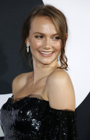 Andi Matichak at the Los Angeles premiere of 'Halloween' held at the TCL Chinese Theatre in Hollywood, USA on October 17, 2018.のeditorial素材
