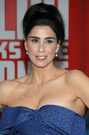 Sarah Silverman at the World premiere of 'Ralph Breaks The Internet' held at the El Capitan Theatre in Hollywood, USA on November 5, 2018.のeditorial素材