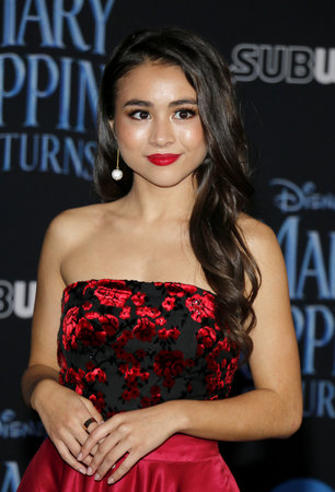 Ciara Wilson at the World premiere of Disney's 'Mary Poppins Returns' held at the Dolby Theatre in Hollywood, USA on November 29, 2018.のeditorial素材