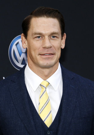 John Cena at the World premiere of 'Bumblebee' held at the TCL Chinese Theatre in Hollywood, USA on December 9, 2018.のeditorial素材