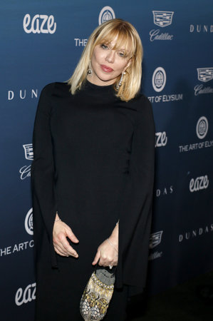 Courtney Love at the Art Of Elysium's 12th Annual Heaven Celebration held at the Private Venue in Los Angeles, USA on January 5, 2019.のeditorial素材