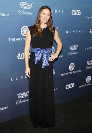 Jennifer Garner at the Art Of Elysium's 12th Annual Heaven Celebration held at the Private Venue in Los Angeles, USA on January 5, 2019.のeditorial素材
