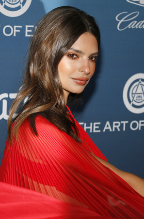 Emily Ratajkowski at the Art Of Elysium's 12th Annual Heaven Celebration held at the Private Venue in Los Angeles, USA on January 5, 2019.のeditorial素材