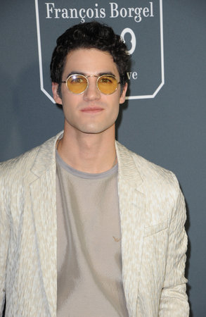 Darren Criss at the 24th Annual Critics' Choice Awards held at the Barker Hangar in Santa Monica, USA on January 13, 2019.のeditorial素材