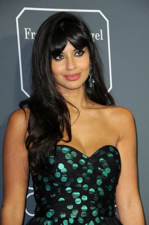 Jameela Jamil at the 24th Annual Critics' Choice Awards held at the Barker Hangar in Santa Monica, USA on January 13, 2019.のeditorial素材