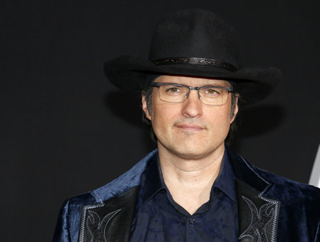 Robert Rodriguez at the Los Angeles premiere of 'Alita: Battle Angel' held at the Regency Village Theatre in Westwood, USA on February 5, 2019.のeditorial素材