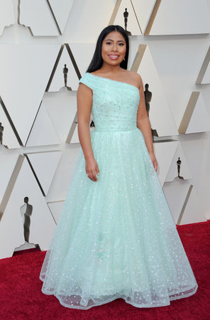 Yalitza Aparicio at the 91st Annual Academy Awards held at the Hollywood and Highland in Los Angeles, USA on February 24, 2019.のeditorial素材