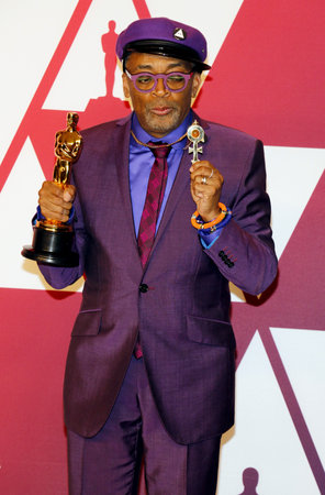 Spike Lee at the 91st Annual Academy Awards - Press Room held at the Loews Hotel in Hollywood, USA on February 24, 2019.のeditorial素材
