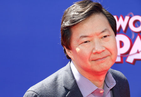 Ken Jeong at the World premiere of 'Wonder Park' held at the Regency Bruin Theatre in Westwood, USA on March 10, 2019.のeditorial素材